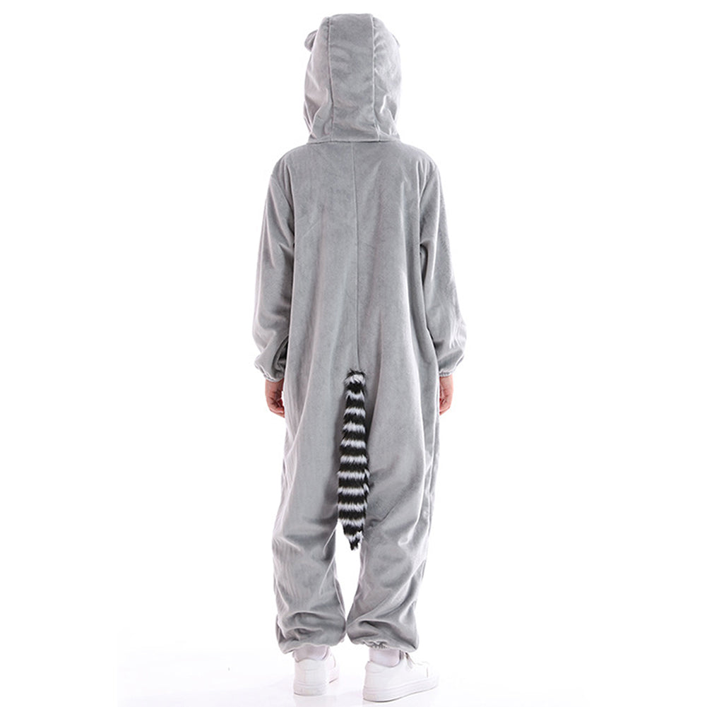 Kinder Jumpsuit Waschbär Cosplay Kostüm Outfits Halloween Karneval Anzug