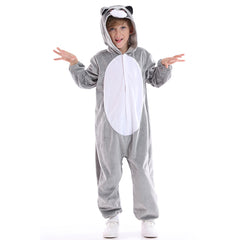 Kinder Jumpsuit Waschbär Cosplay Kostüm Outfits Halloween Karneval Anzug