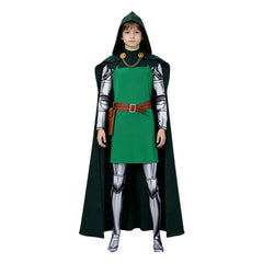 Kinder Jungen Dr.Doom grüne Outfit Halloween Karneval Party Kostüm Set