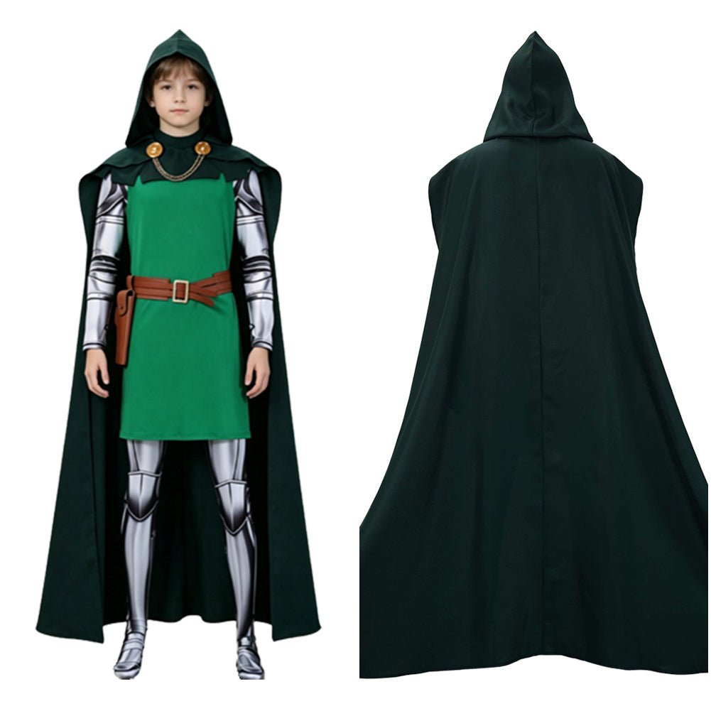 Kinder Jungen Dr.Doom grüne Outfit Halloween Karneval Party Kostüm Set