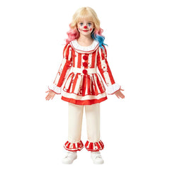 Kinder Mädchen Clown Cosplay-Kostüm für Halloween, Karneval oder Partys: Pennywise
