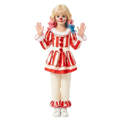 Kinder Mädchen Clown Cosplay-Kostüm für Halloween, Karneval oder Partys: Pennywise