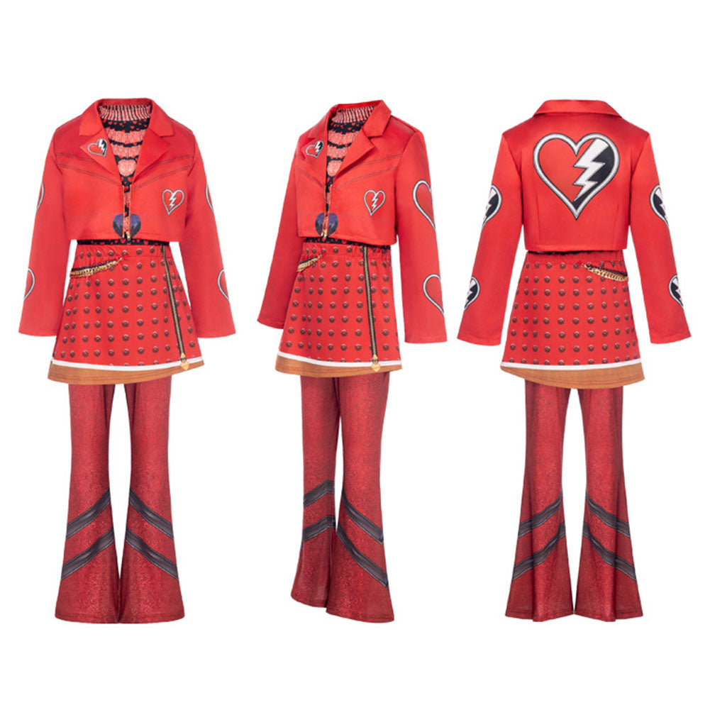 Kinder Mädchen Cosplay-Kostüm für Halloween, Karneval und Partys Descendants Wicked Wonderland Red