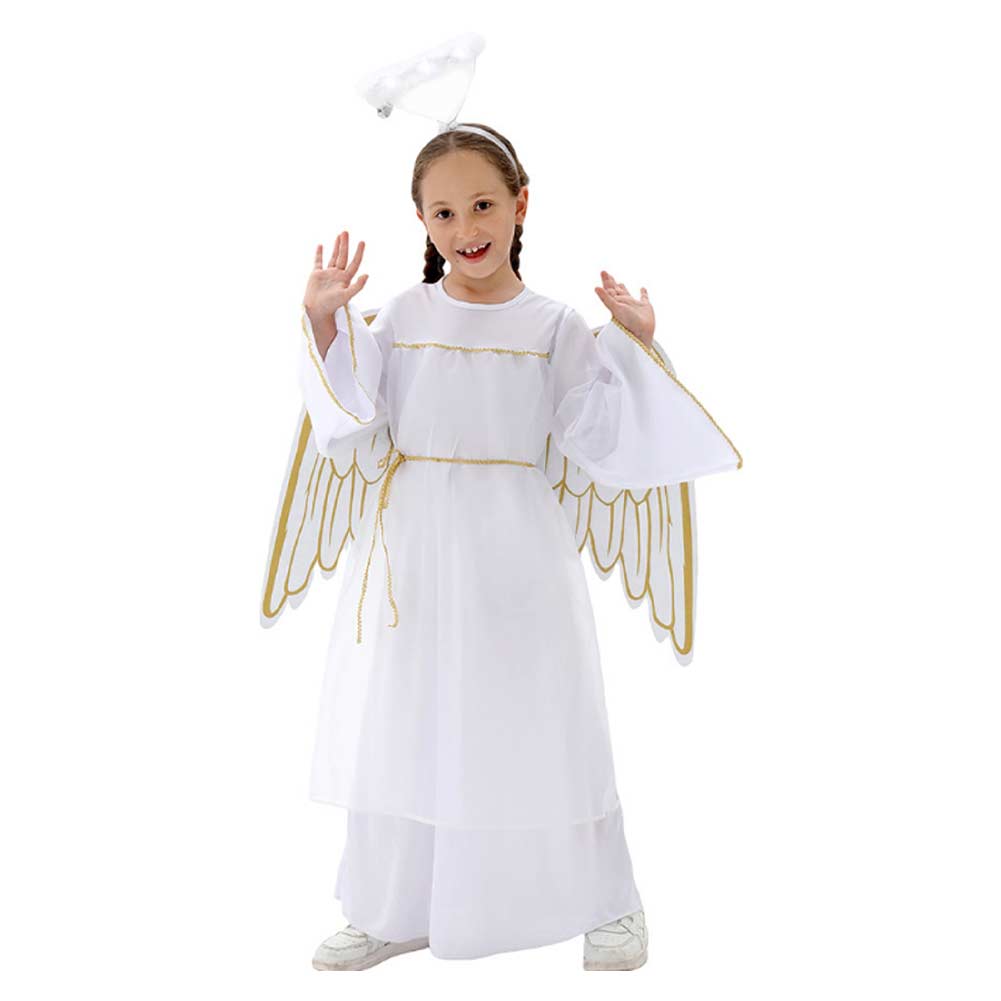 Kinder Mädchen Engel Cosplay Bühne Performance Cosplay Kostüm Halloween Karneval Party Anzug