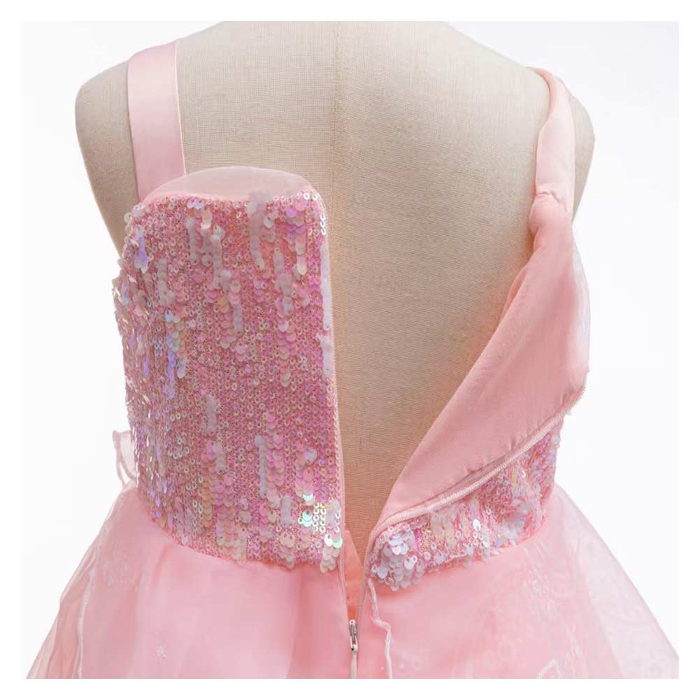 Kinder Mädchen Glinda Kleid Rosa Kostüm Halloween Karneval Party Ausrüstung