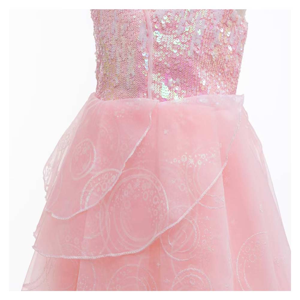 Kinder Mädchen Glinda Kleid Rosa Kostüm Halloween Karneval Party Ausrüstung