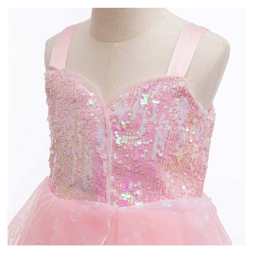 Kinder Mädchen Glinda Kleid Rosa Kostüm Halloween Karneval Party Ausrüstung