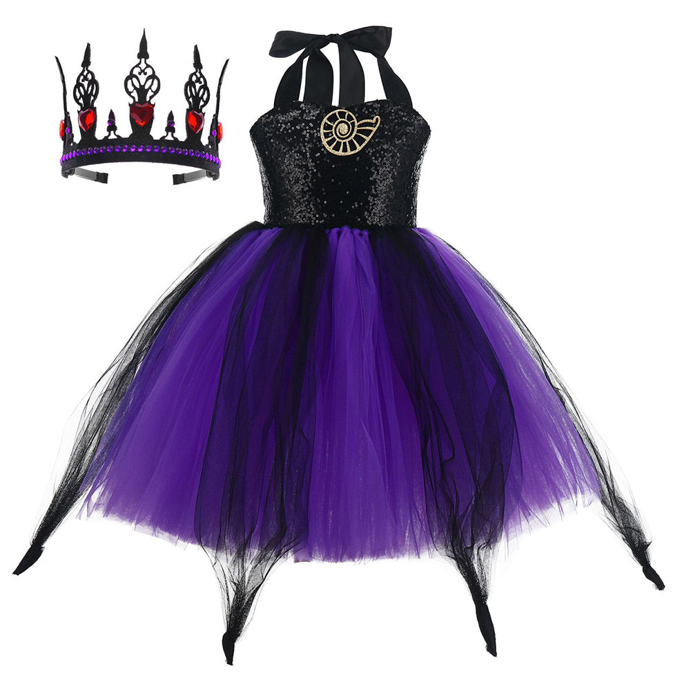 Kinder Mädchen Hexe Cosplay Kostüm Outfits Halloween Karneval Anzug