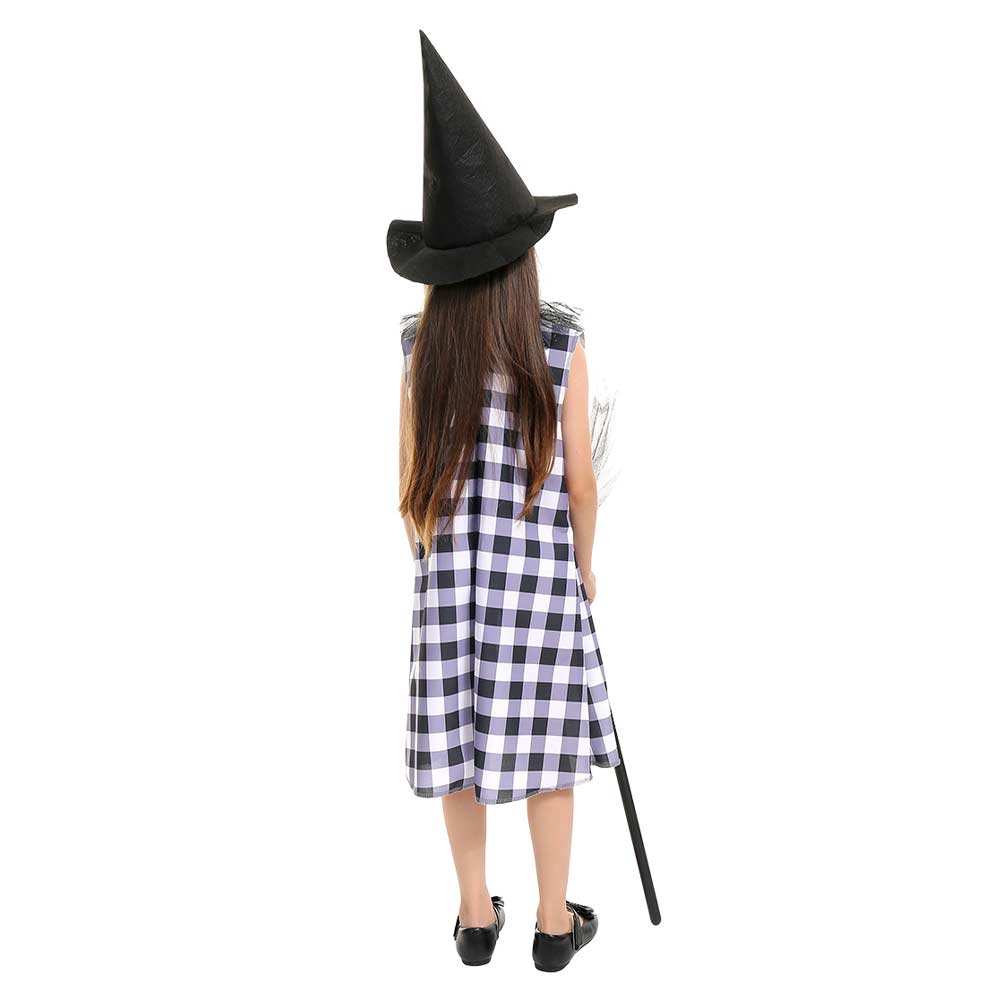 Kinder Mädchen Hexe Cosplay Kostüm Outfits Halloween Karneval Anzug