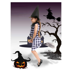 Kinder Mädchen Hexe Cosplay Kostüm Outfits Halloween Karneval Anzug