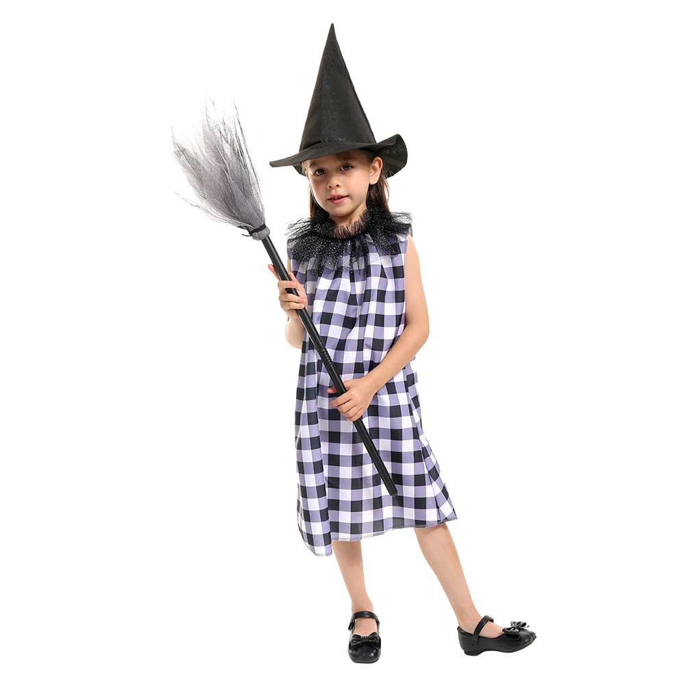 Kinder Mädchen Hexe Cosplay Kostüm Outfits Halloween Karneval Anzug