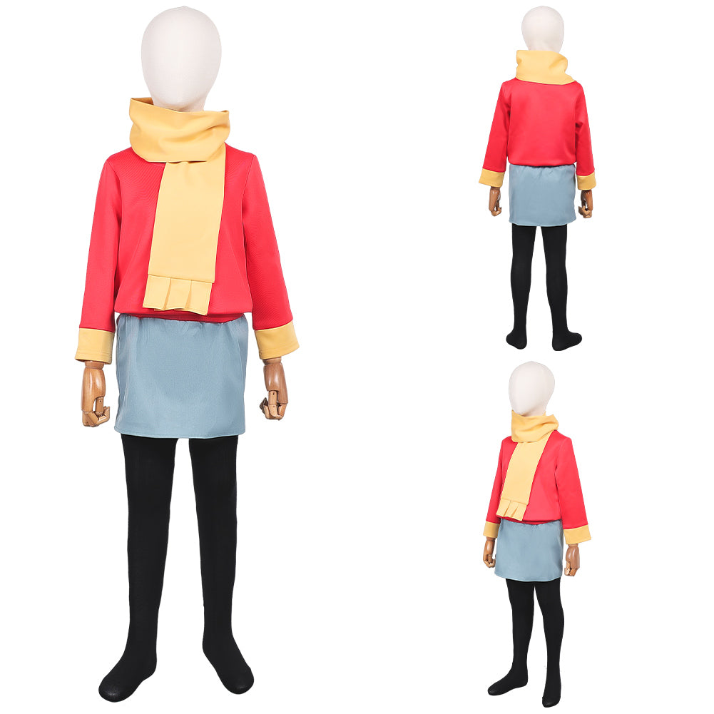 Kinder Mädchen Hilda Cosplay Kostüm Halloween Karneval Party Kostüm