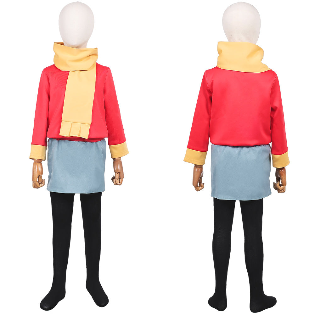 Kinder Mädchen Hilda Cosplay Kostüm Halloween Karneval Party Kostüm