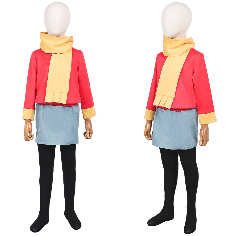 Kinder Mädchen Hilda Cosplay Kostüm Halloween Karneval Party Kostüm