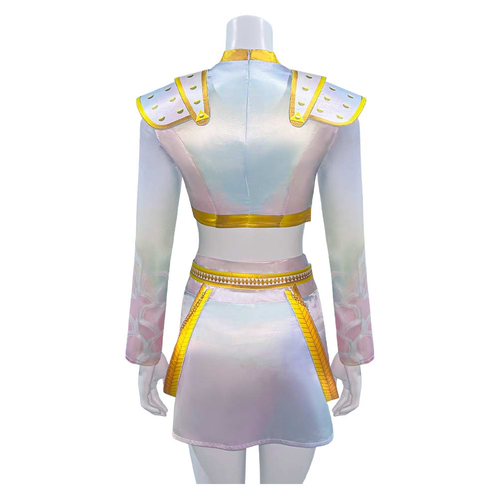 Kinder Mädchen Huntrix zoey cos Kpop Demon Hunters Cosplay Kostüm Halloween Karneval Party Anzug