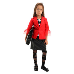 Kinder Mädchen Joker Harley Quinn Cosplay Kostüm Outfits Halloween Karneval Anzug