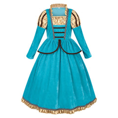 Kinder Mädchen Kleid Cosplay Kostüm Mittelalterliches schottisches Prinzessinnenkleid Halloween Karnevalsparty