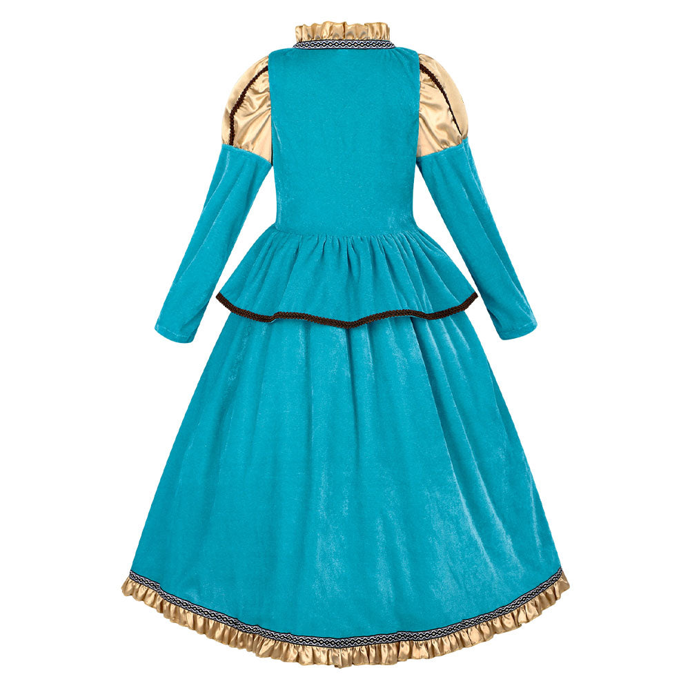 Kinder Mädchen Kleid Cosplay Kostüm Mittelalterliches schottisches Prinzessinnenkleid Halloween Karnevalsparty