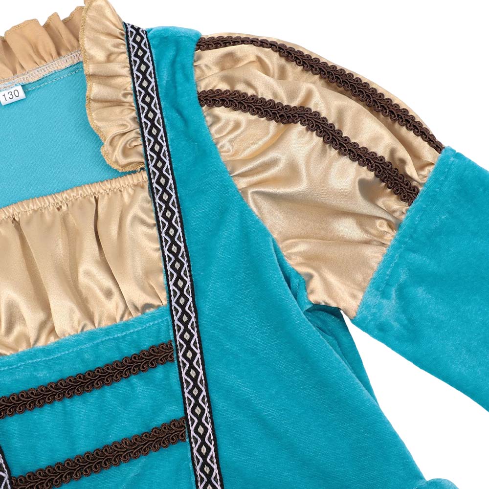 Kinder Mädchen Kleid Cosplay Kostüm Mittelalterliches schottisches Prinzessinnenkleid Halloween Karnevalsparty