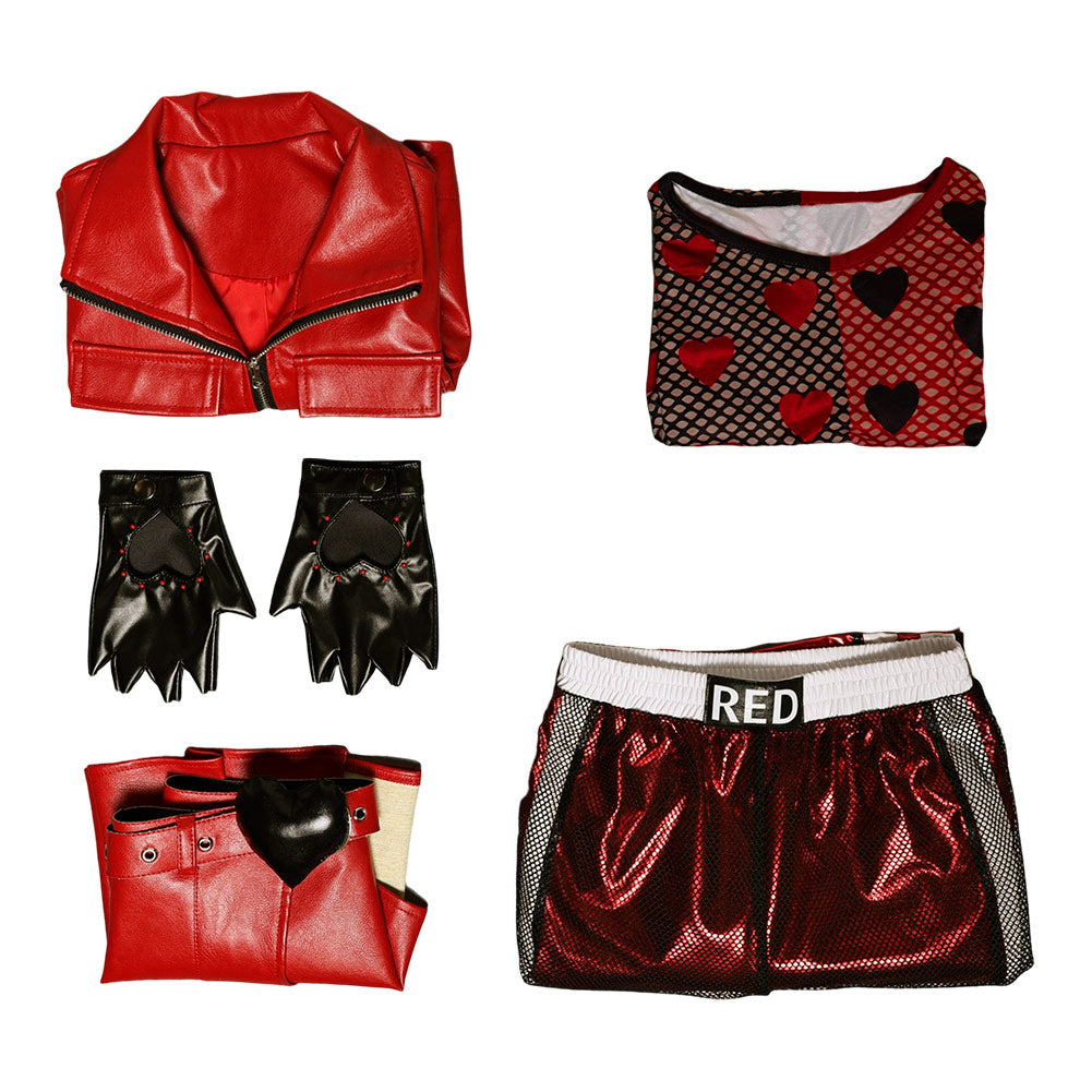 Kinder Mädchen Kleid Descendants: The Rise of Red- Red Cosplay Kostüm Outfits Halloween Karneval Anzug