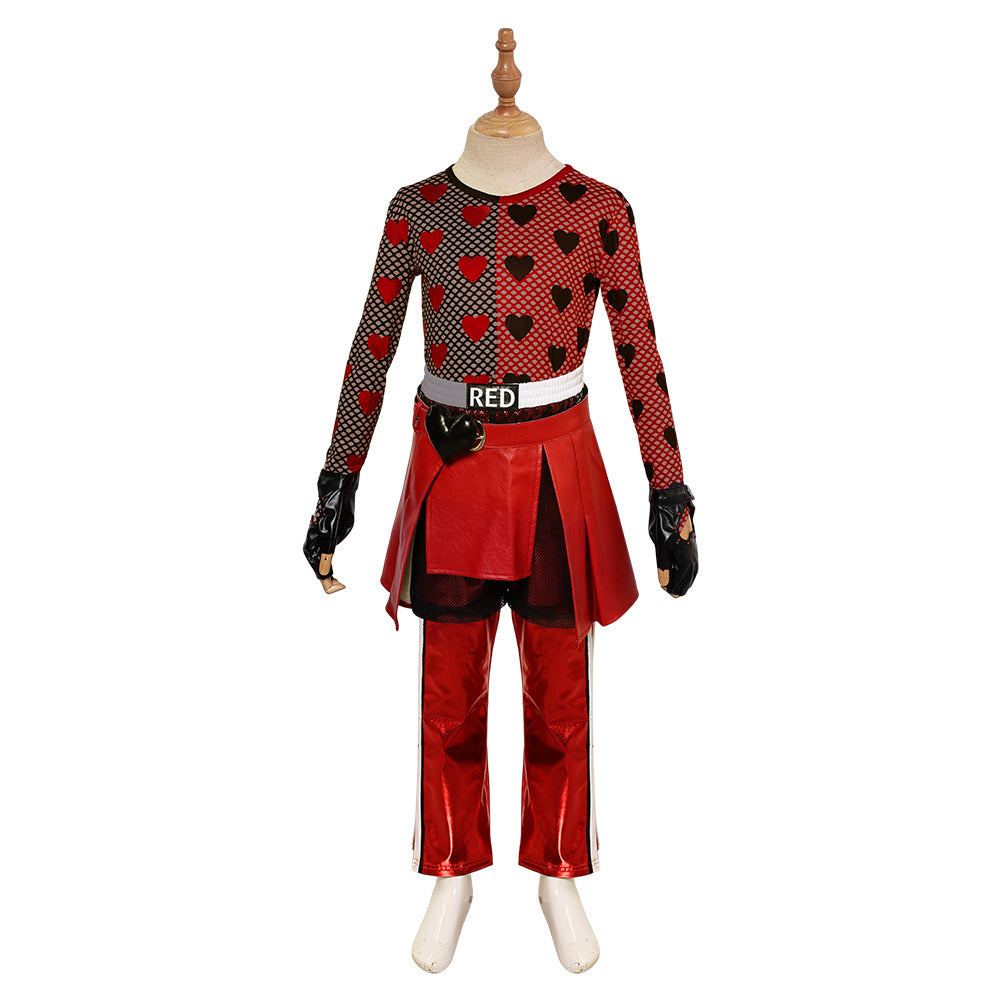 Kinder Mädchen Kleid Descendants: The Rise of Red- Red Cosplay Kostüm Outfits Halloween Karneval Anzug
