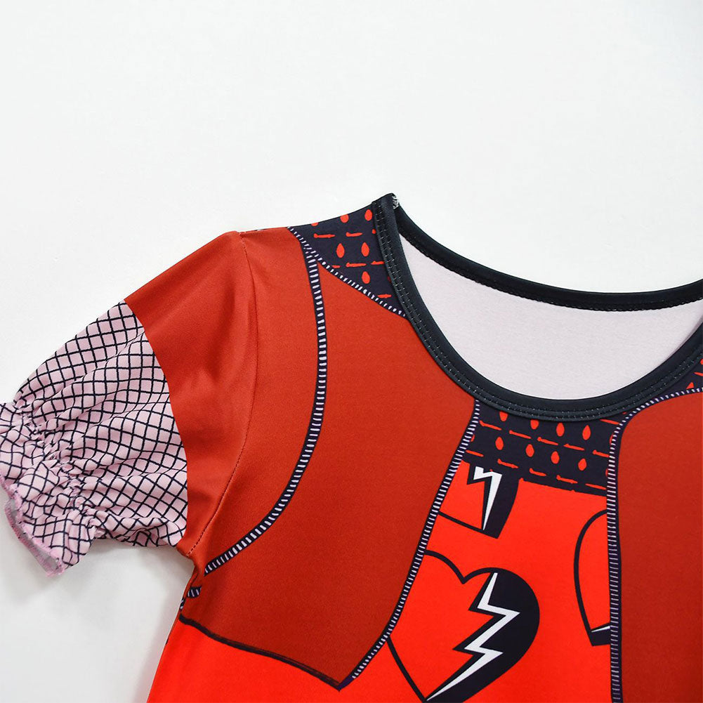 Kinder Mädchen Kleid Descendants: The Rise of Red- Red Cosplay Kostüm Outfits Halloween Karneval Anzug