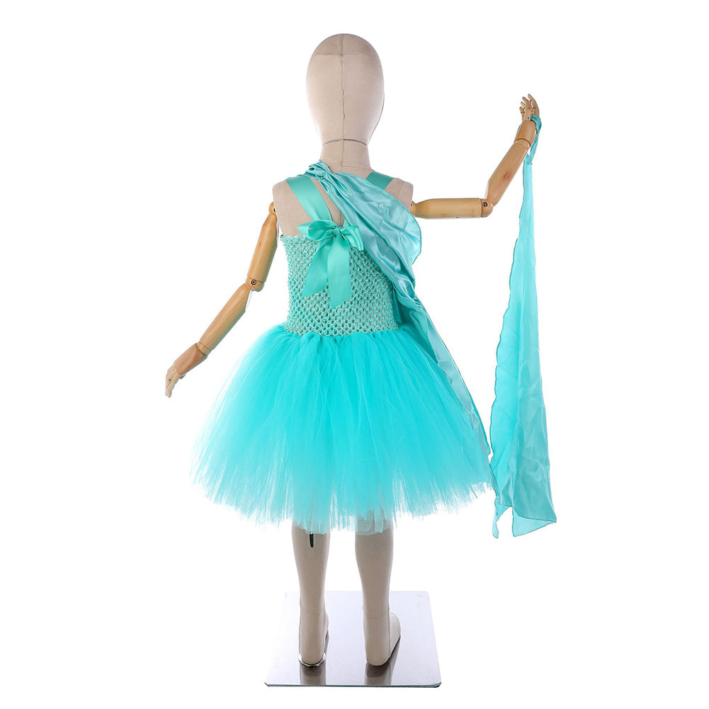 Kinder Mädchen Kleid Göttin der Freiheit Cosplay Kostüm Outfits Halloween Karneval Anzug  ﻿