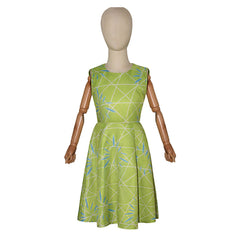 Kinder Mädchen Kleid Inside Out -Joy Cosplay Kostüm Outfits Halloween Karneval Anzug