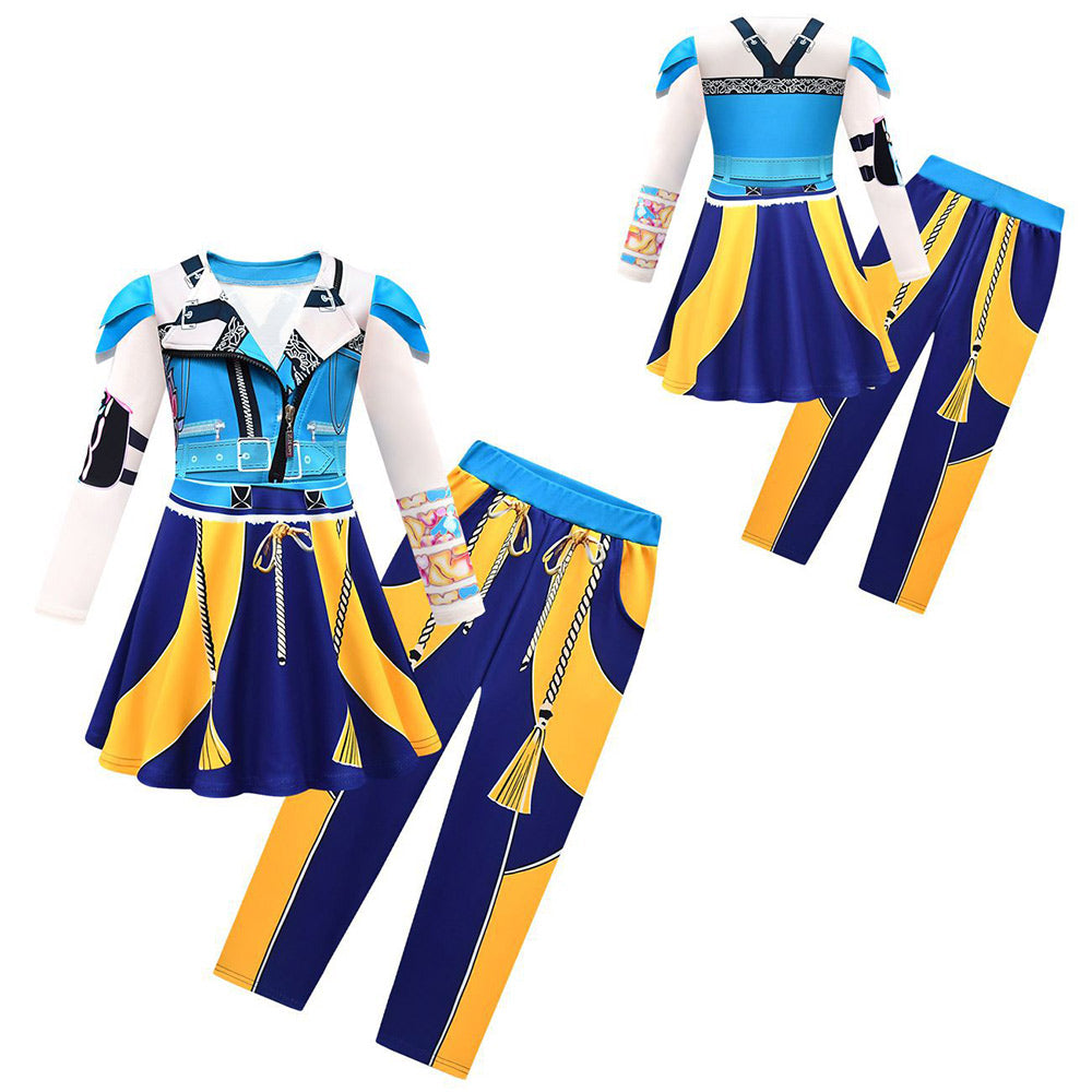 Kinder Mädchen Kleid Kpop Demon Hunters Zoey Cosplay Kostüm Halloween Karneval Party Anzug