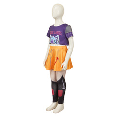 Kinder Mädchen Kpop Demon Hunters Mila Kleid Cosplay Kostüm Halloween Karneval Party Anzug