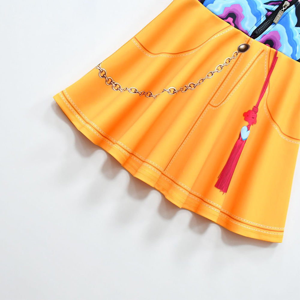kinder Mädchen Kpop Demon Hunters Mira Cosplay Kostüm Halloween Karneval Party Anzug