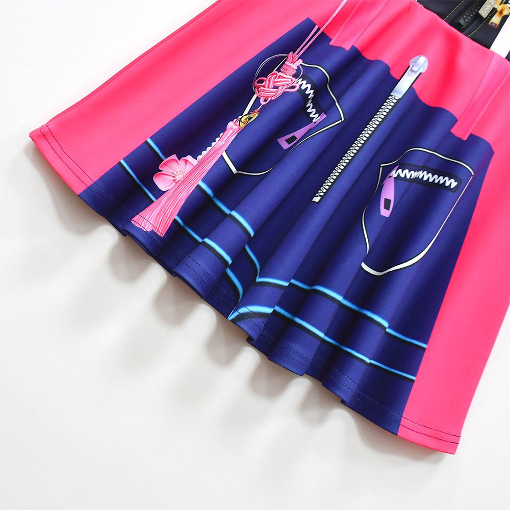 Kinder Mädchen Kpop Demon Hunters Rumi Cosplay Kostüm Halloween Karneval Party Anzug
