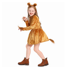 Kinder Mädchen Löwe Cosplay Kostüm Halloween Karneval Party Anzug