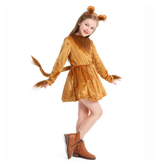 Kinder Mädchen Löwe Cosplay Kostüm Halloween Karneval Party Anzug