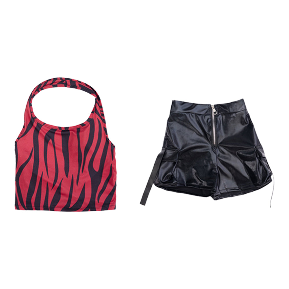 Kinder Mädchen Nikki Freeman rot Kostüm Set Nikki Cosplay Outfit