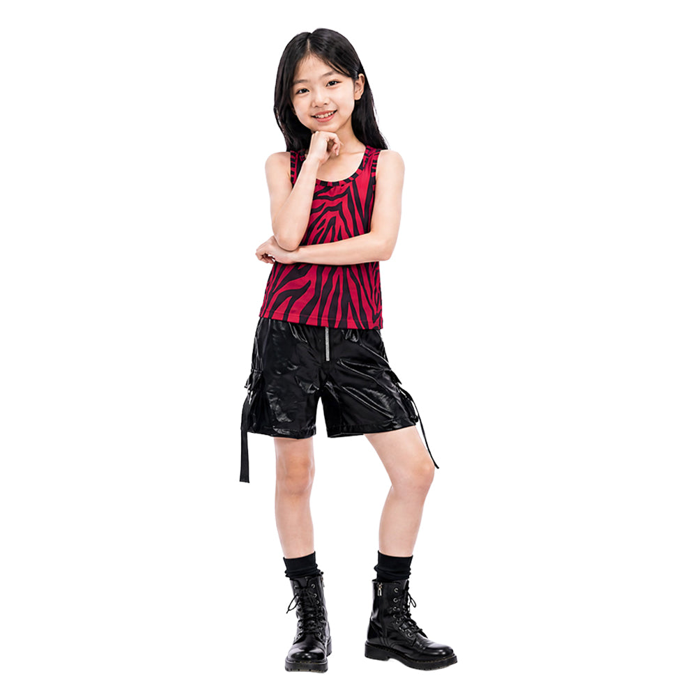 Kinder Mädchen Nikki Freeman rot Kostüm Set Nikki Cosplay Outfit