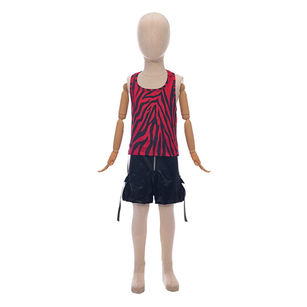 Kinder Mädchen Nikki Freeman rot Kostüm Set Nikki Cosplay Outfit