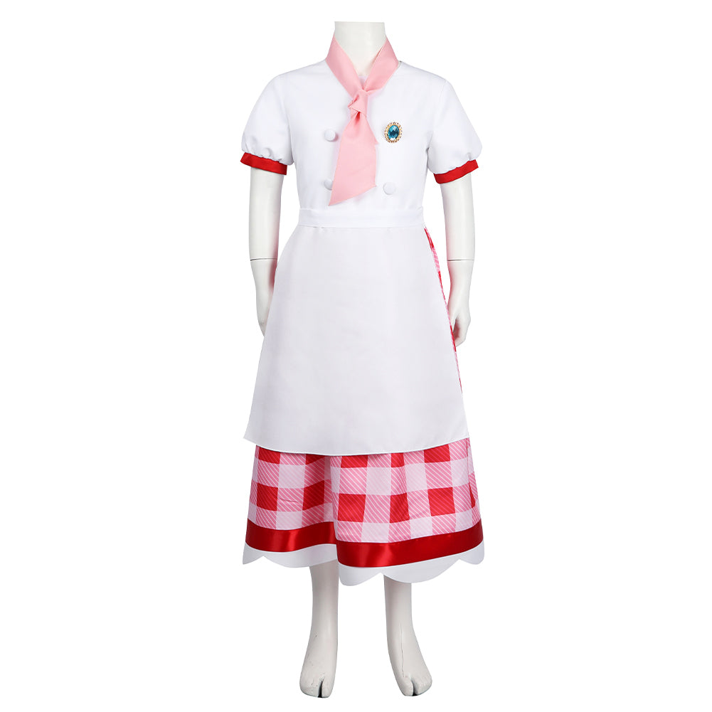 Kinder Mädchen Peach Peach Princess Peach: Showtime! Cosplay Kostüm Outfits Halloween Karneval Anzug