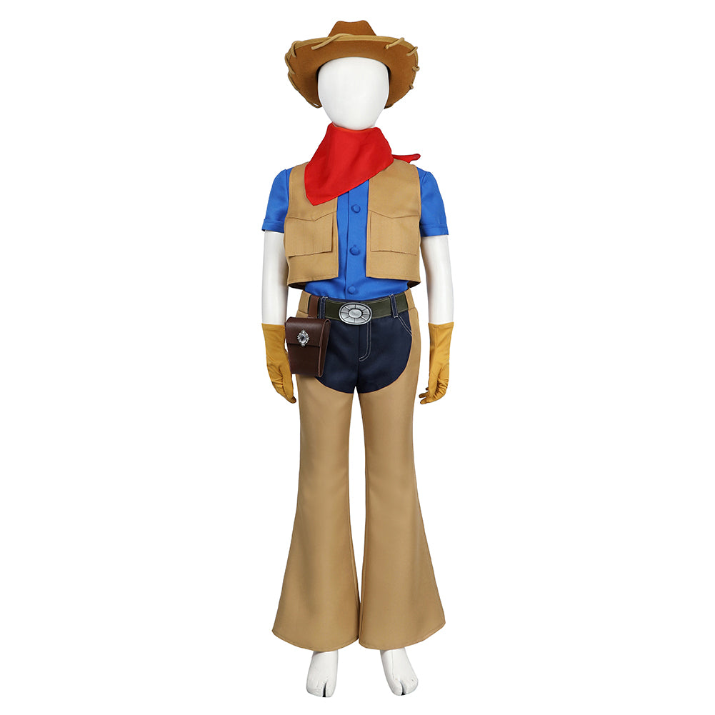 Kinder Mädchen Peach Princess Peach: Showtime! Cowgirl-Kostüm Cosplay Kostüm Outfits Halloween Karneval Anzug