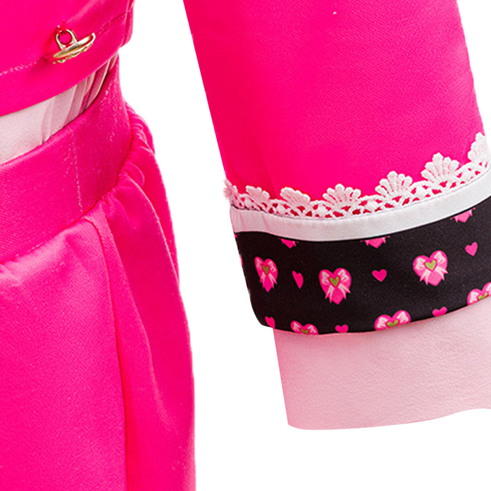 Kinder Mädchen rosa Descendants Cosplay-Kostüm für Halloween, Karneval und Partys