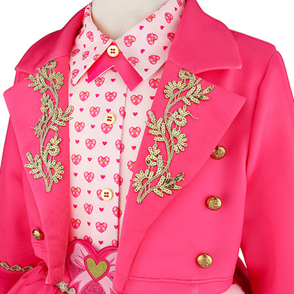 Kinder Mädchen rosa Kleid Descendants Rosa Cosplay-Kostüm für Halloween Karneval und Partys