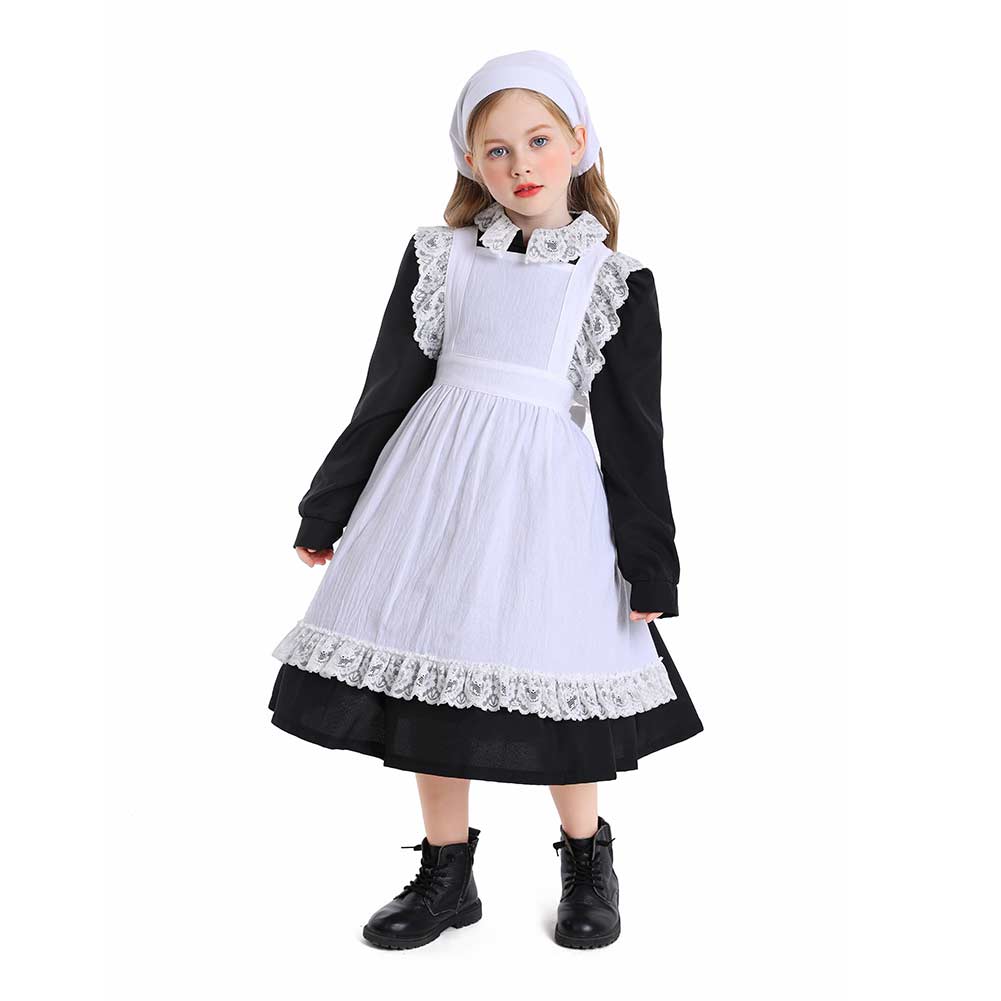 My Illusions Evacuee Mädchenkostüm – 1940er Jahre 2. Weltkrieg, Mit Kleid, Hut, Tasche & Namensschild