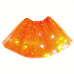 Kinder Mädchen tutu Kleid Cosplay Kostüm Kostüme Halloween Karneval Anzug LED Licht flauschiger Rock