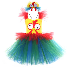Kinder Mädchen tutu Kleid Hahn Cosplay Kostüm Outfits Halloween Karneval Anzug