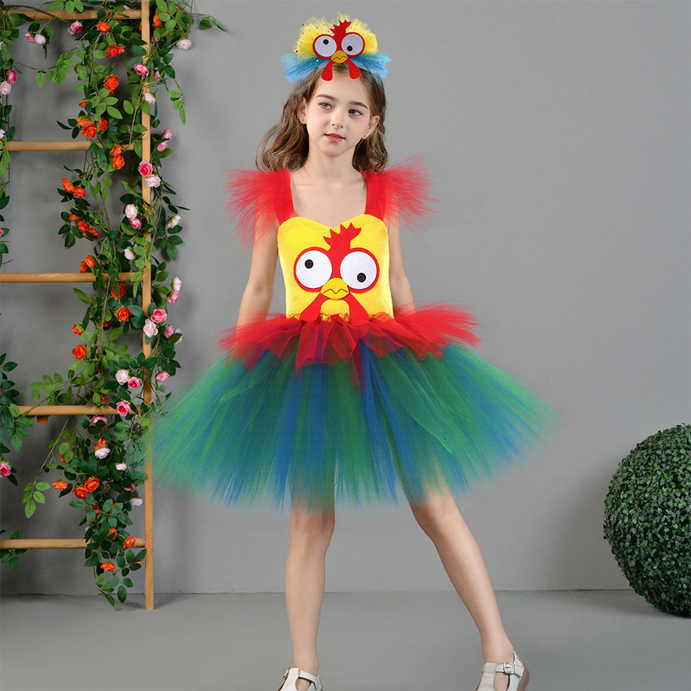 Kinder Mädchen tutu Kleid Hahn Cosplay Kostüm Outfits Halloween Karneval Anzug