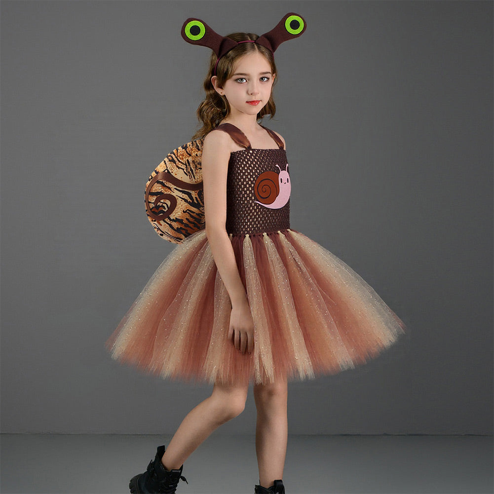 Kinder Mädchen tutu Kleid kleine Schnecke Cosplay Kostüm Halloween Karneval Party Anzug