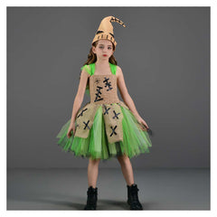Kinder Mädchen tutu Kleid Oogie Boogie Man The Nightmare Before Christmas Cosplay Kostüm Outfits Halloween Karneval Anzug