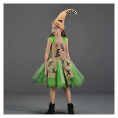 Kinder Mädchen tutu Kleid Oogie Boogie Man The Nightmare Before Christmas Cosplay Kostüm Outfits Halloween Karneval Anzug
