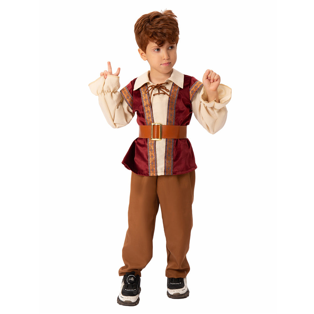 Kinder mittelalterliche Retro-Party Bühnenauftritt Cosplay Kostüm Outfits Halloween Karneval Anzug