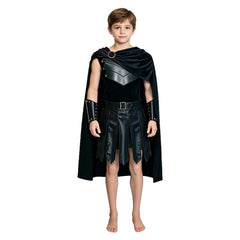 Kinder Odysseus schwarz Kostüm Set The Odyssey Odysseus Mittleralter Outfit